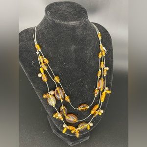Brown costume jewelry